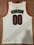 NBA 00 Henderson Portland Trail Blazers Maillot blanc brodé